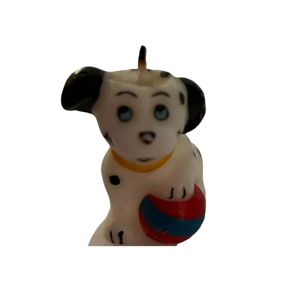 Dalmation Puppy Candles Cake Decor Dalmation Dog Set of 4